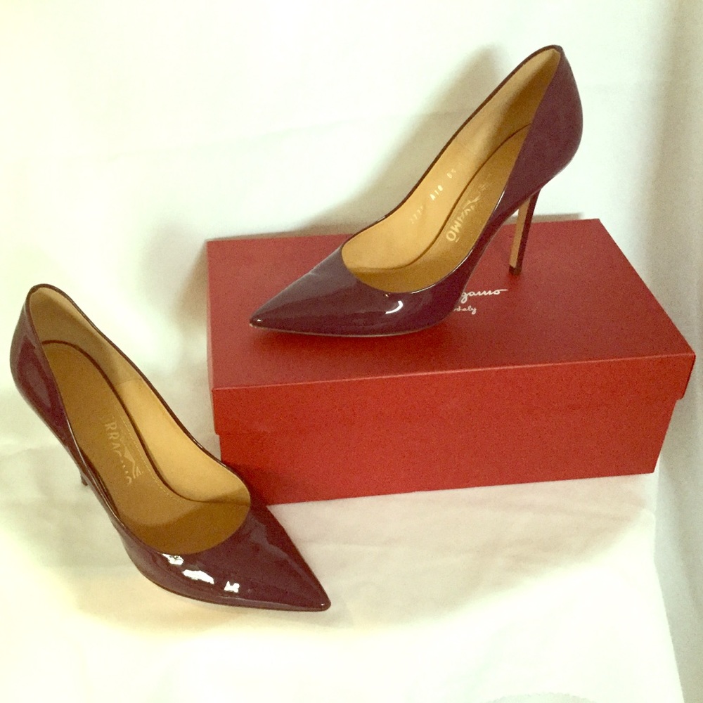Salvatore Ferragamo Barolo Kangaroo Pumps